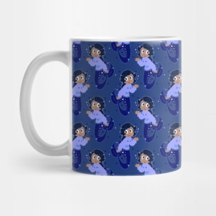 Star Mermaid Blue Pattern Mug